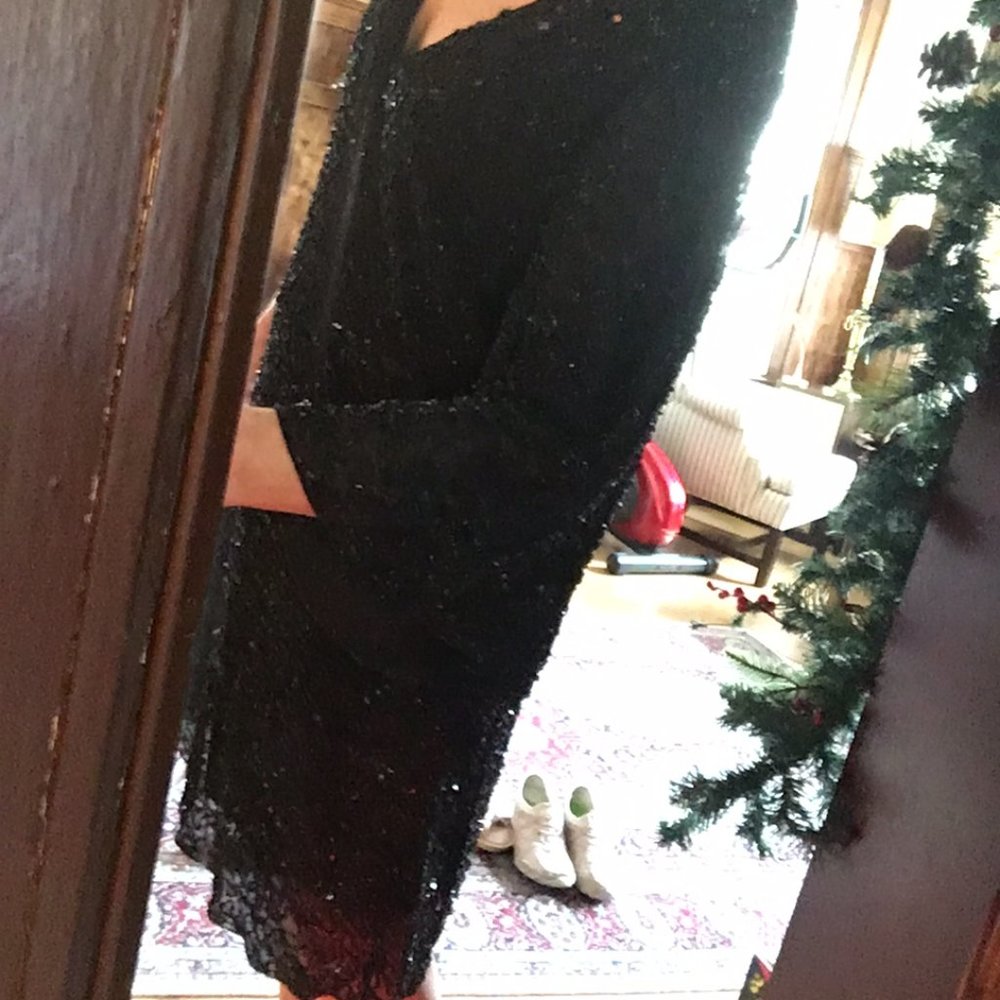 Alice +  Oliva Vintage Hand Made Beaded Elite Cocktail Dress